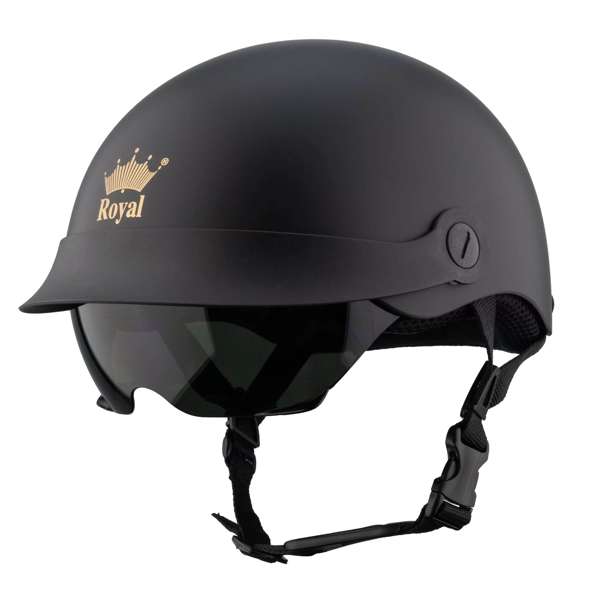 Mũ Bảo Hiểm 1 2 Đầu Có Kính Âm Royal M579LT