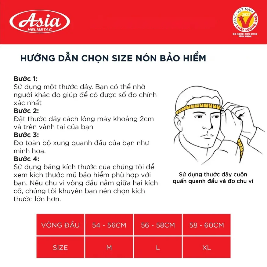 Bảng size