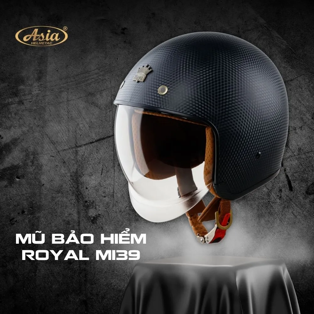 Mũ bảo hiểm 3/4 Royal M139